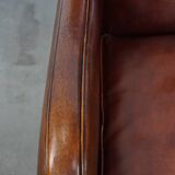 Set of 2 Sheepskin Leather Armchairs