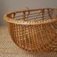Moĩse rattan bassinet cradle, handcrafted, vintage wicker rattan