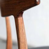 Dining chairs 'model 60' by Hennig Kjaernulf for Bruno Hansen, Denmark 1960