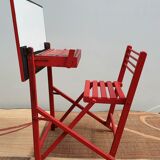 Folding children's desk made of painted wood