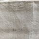 Drap de réserve en fil de lin brut non brodé