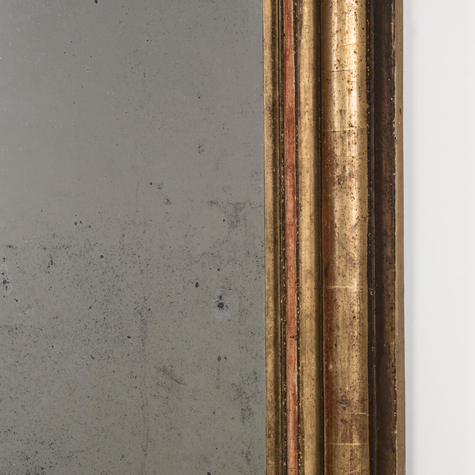 Louis Philippe mirror with foxed glass  19th 65x83cm