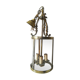 Vestibule lantern with 3 brass and bronze lights
