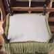 Olive green English armchairs