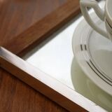 Double mirror tray