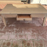 Wooden coffee table with drawer