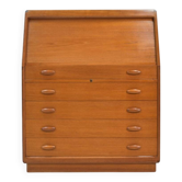 Secrétaire en teck par Dyrlund Danemark bureau des années 1960 Vintage Mid-Century