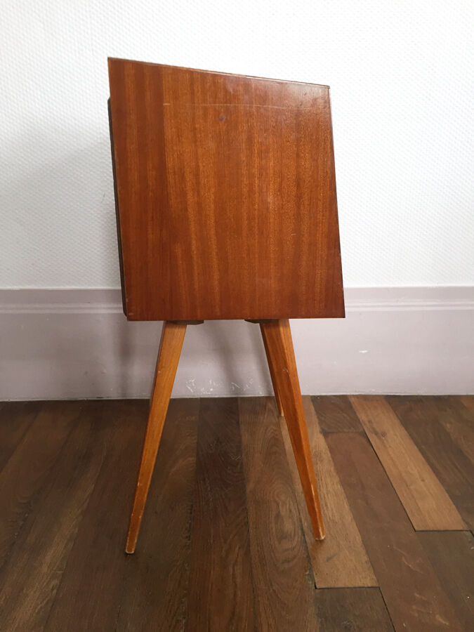 Chevet vintage pieds compas, années 60