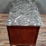 Commode époque Louis XVI en marquéterie époque XVIIIeme