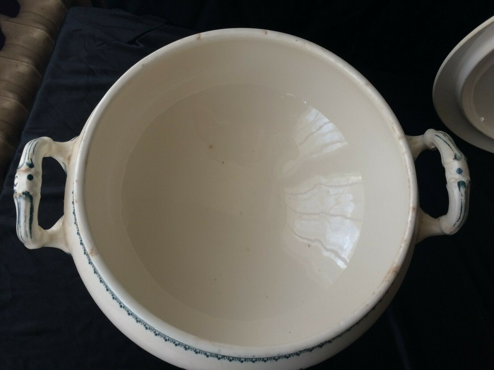 Soupière Creil and Montereau service English labrador