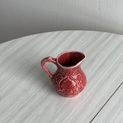 Pot à lait en céramique rouge
