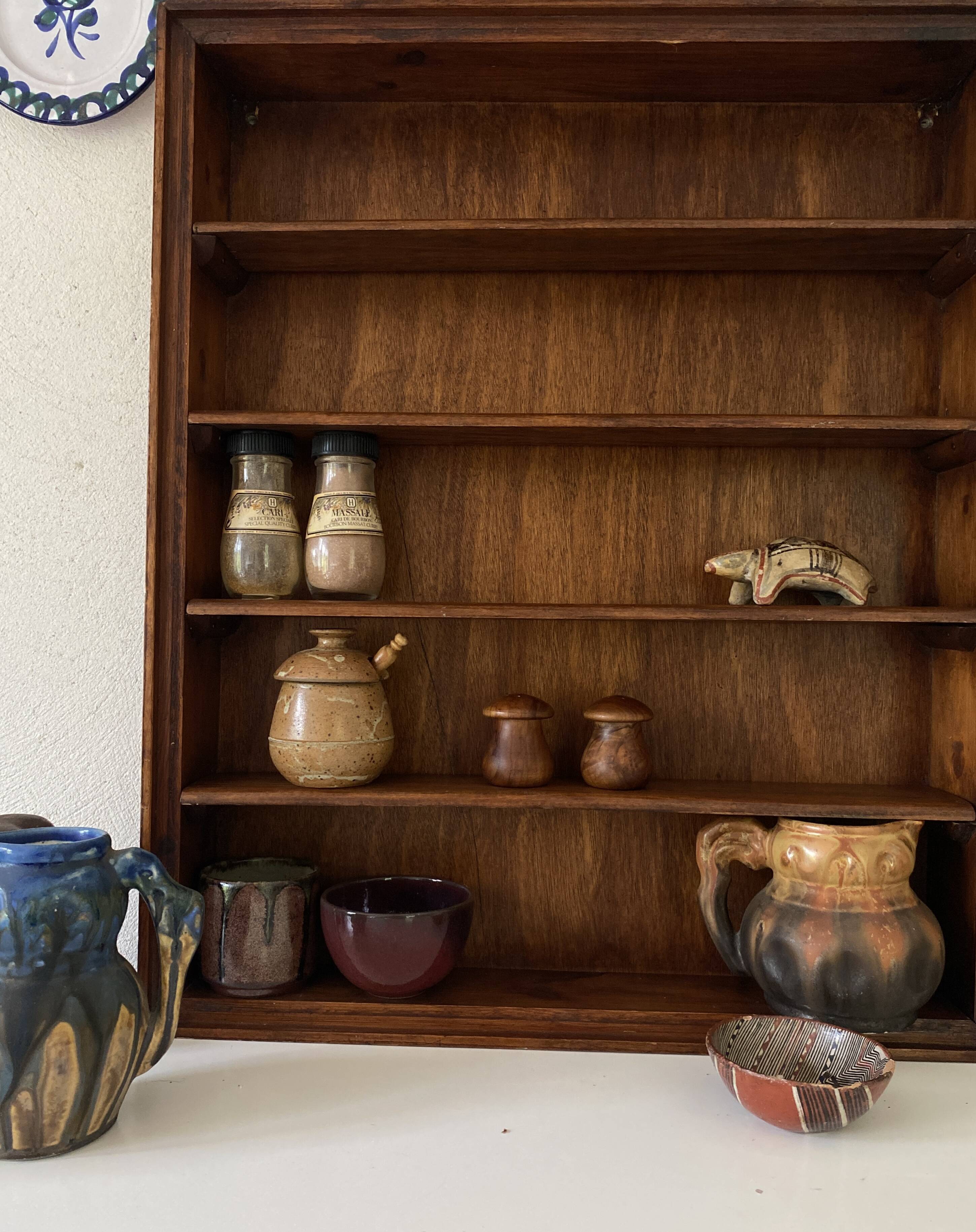 Salt and pepper shakers, wood