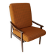 Fauteuil en teck scandinave design vintage des années 70 1970