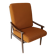 Fauteuil en teck scandinave design vintage des années 70 1970