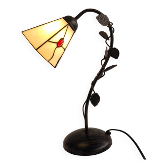 Tiffany lamp in French style from the 1980s.