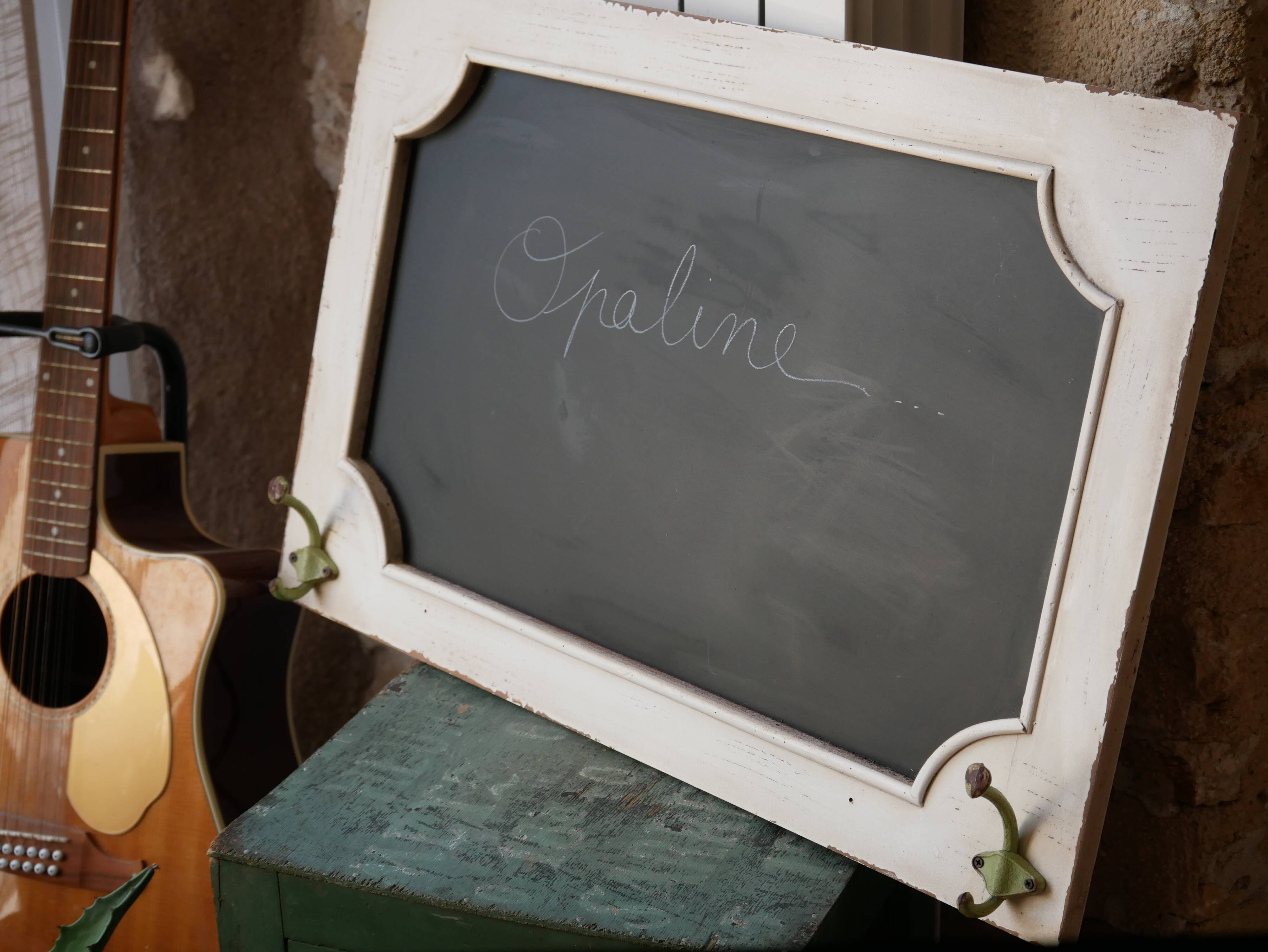 Coat hook slate board