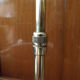 Modernist brass floor lamp deknudt 1970 vintage