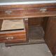 Antique toilet commode in walnut and white marble – 19th century style