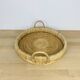 Vintage rattan serving tray, 1960s