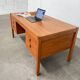 Vintage Scandinavian teak desk attributed to Christian Linneberg.