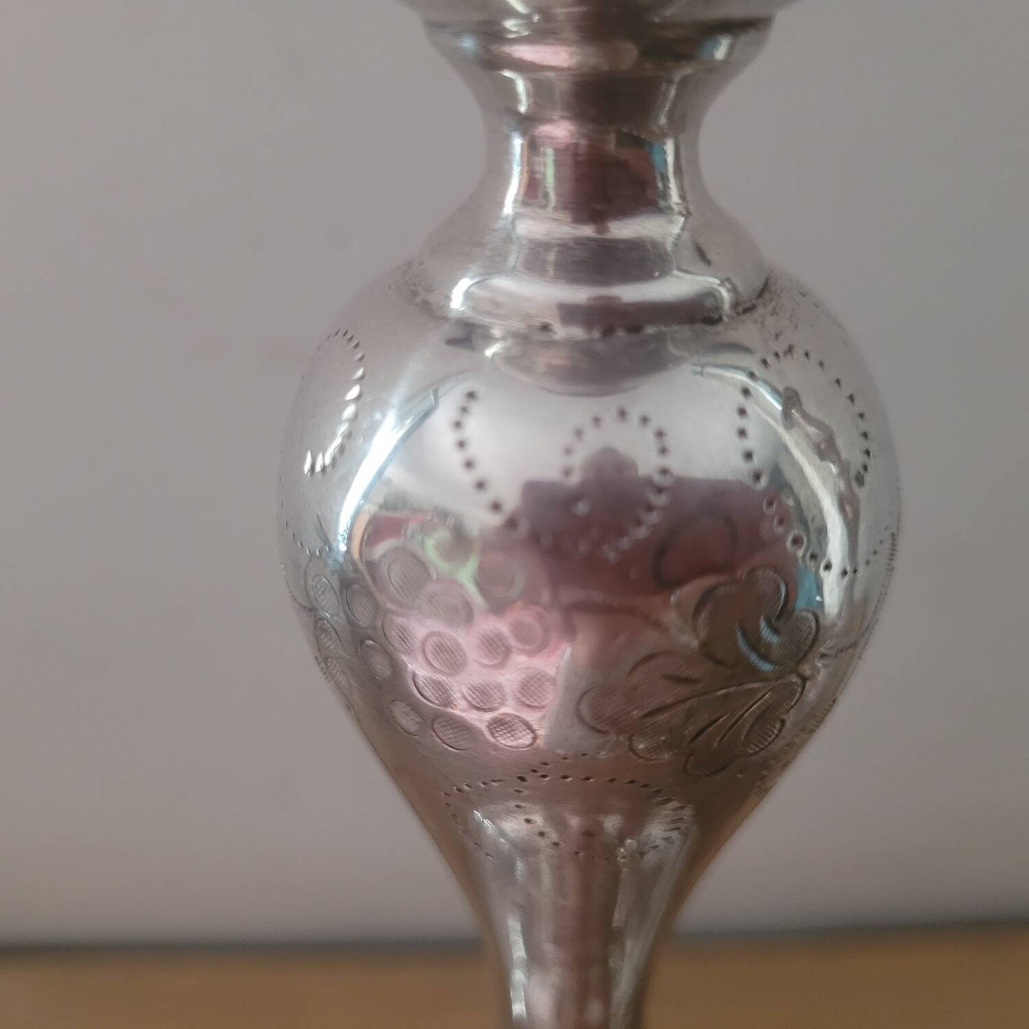 Pair of silver candlesticks 1900