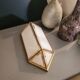 Italian wall light in glass and 24-carat gold plating