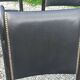 Set of 6 folding chairs, 70s design, 3 leather, 3 moleskin