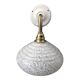 White speckled Clichy glass wall light