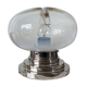 Vintage Murano glass lamp by Mazzega with chrome metal.