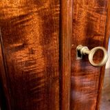Mahogany bookcase with projection