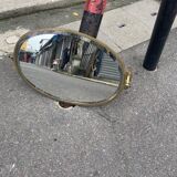 Brass mirror,