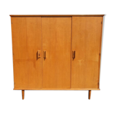 Armoire penderie 3 portes 6 tiroirs 1950