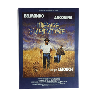 Cinema poster "Route of a spoiled child" Jean-Paul Belmondo 40x60cm