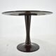 Table à manger ronde en hêtre des années 1960, Tchécoslovaquie