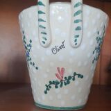 Flower vase with handle