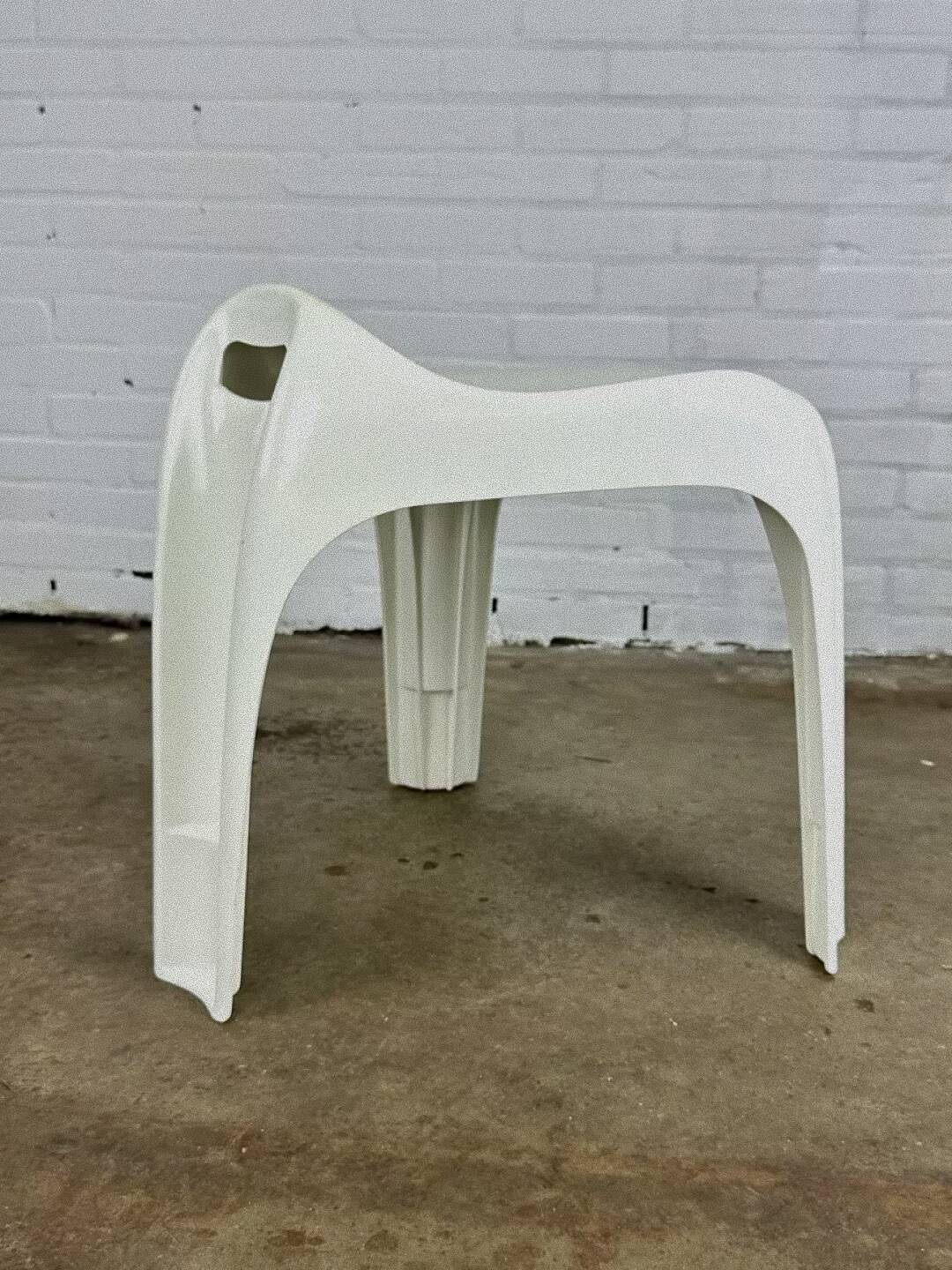 White Casalino stools, Casala — Alexander Begge