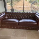 Leather Chesterfield sofa