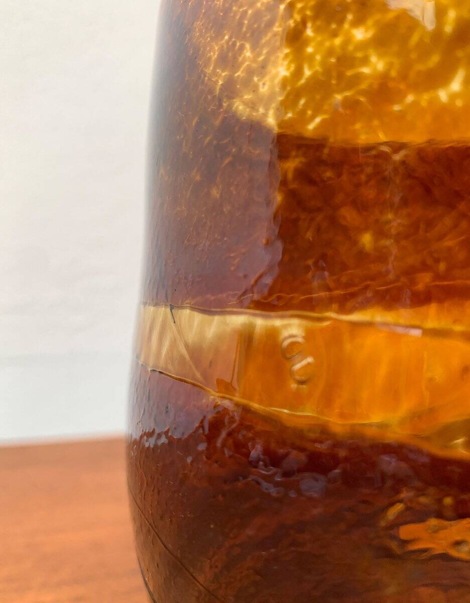 Vintage Swedish glass vase by Milan Vobruba for Gusum Sweden