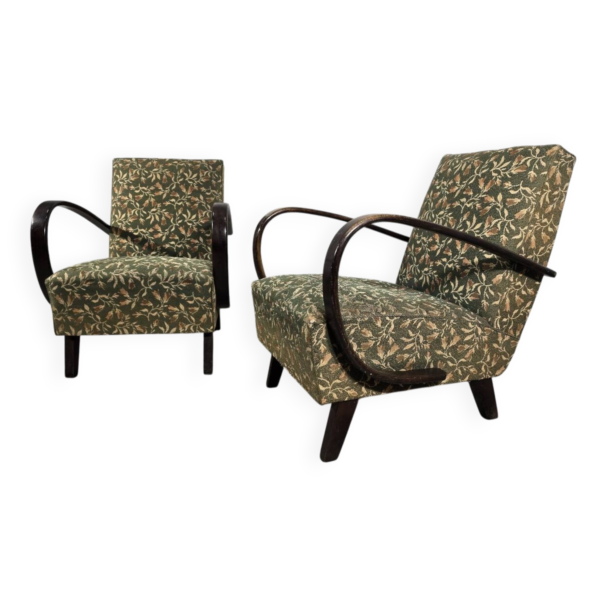 Set of Vintage Armchairs by Jindrich Halabala