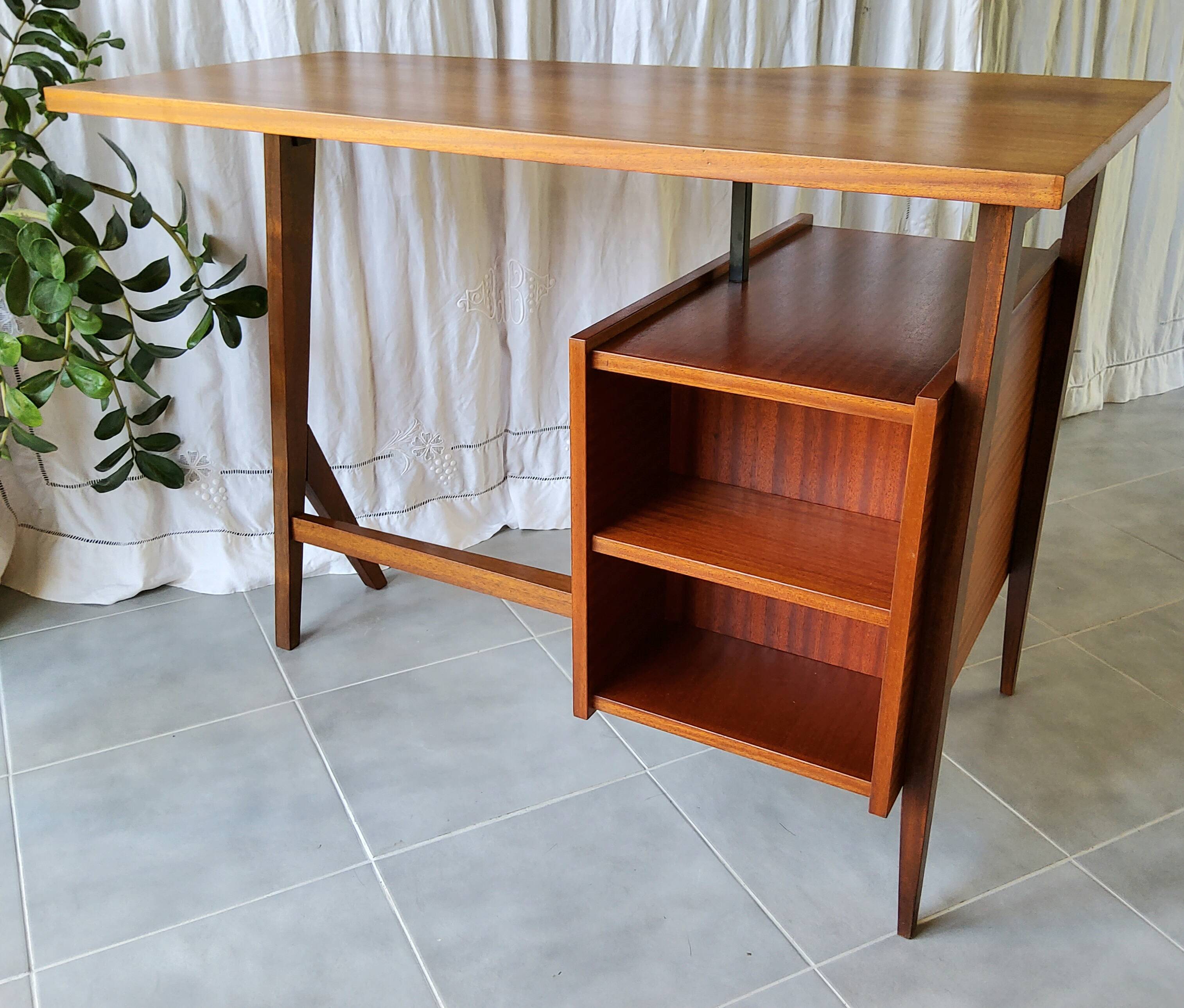 Asymmetrical desk from the 50s/60s
