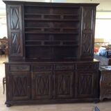 Vaisselier 4 portes en noyer