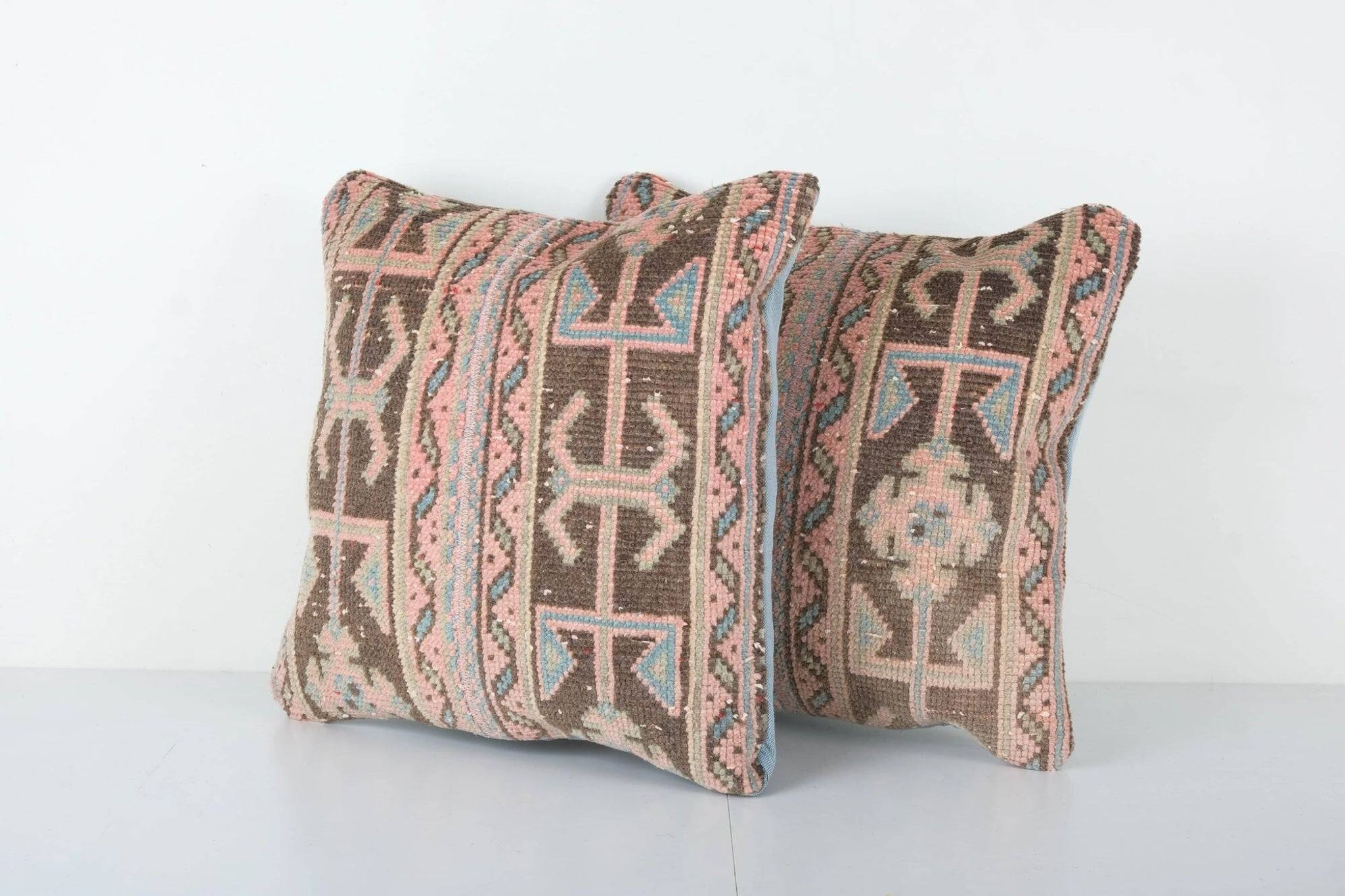 Set of 2 vintage Turkish cushion covers 51x51 cm
