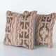 Set of 2 vintage Turkish cushion covers 51x51 cm