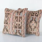 Set of 2 vintage Turkish cushion covers 51x51 cm