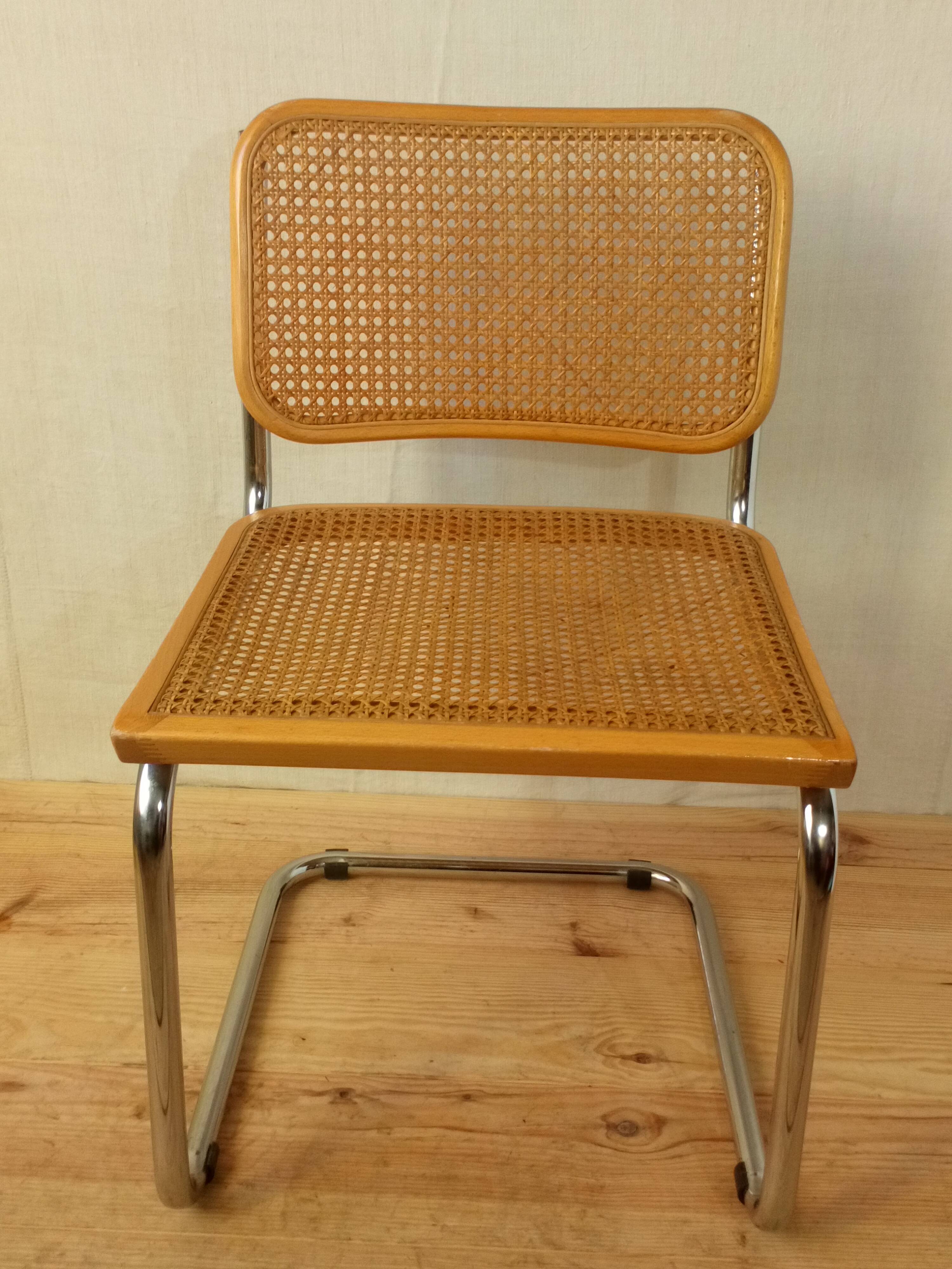 Chaise Breuer B32 édition Italienne années 70