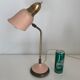 Lampe style cocotte rose et dorée, 1950