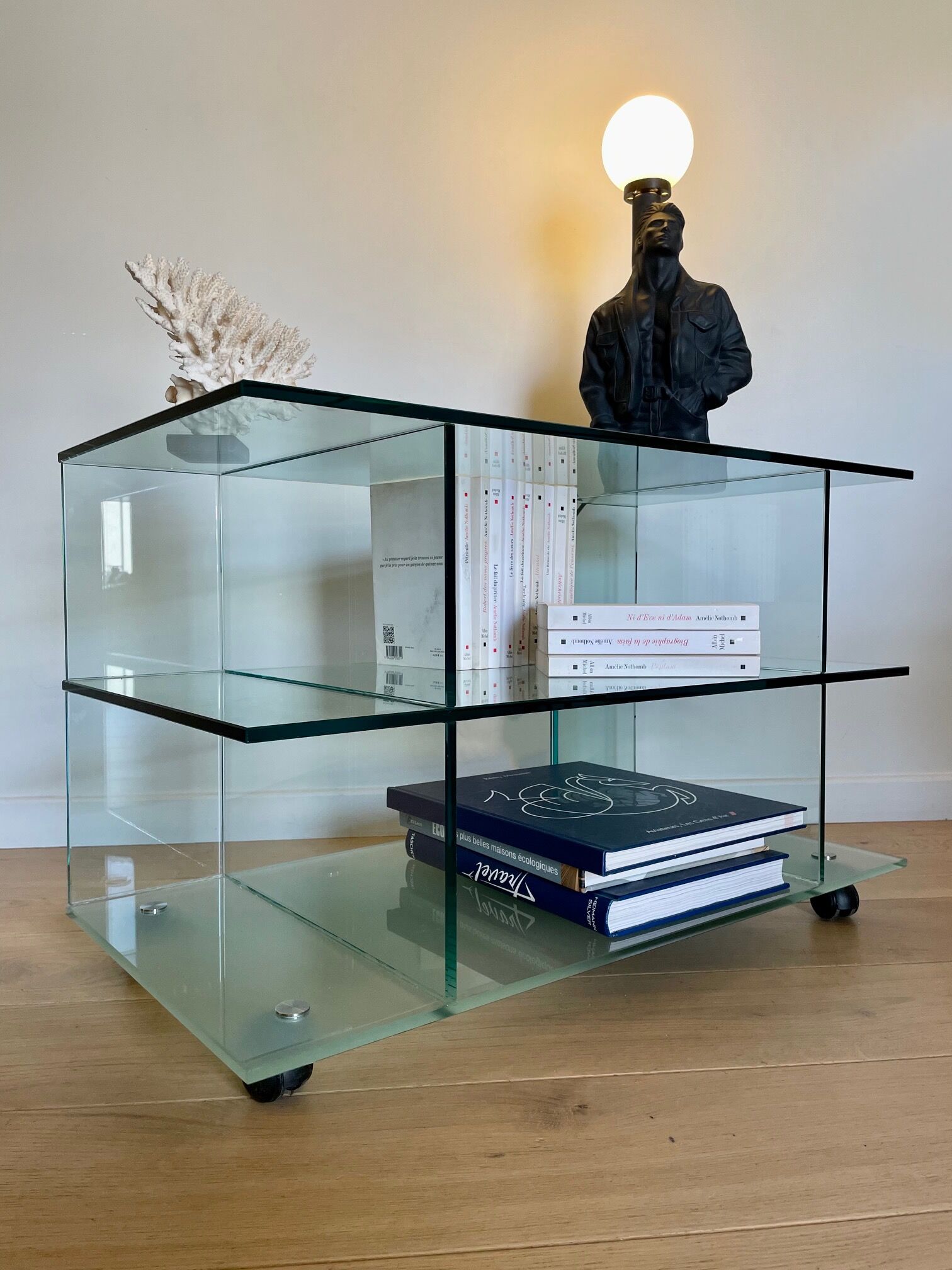 Glass TV stand