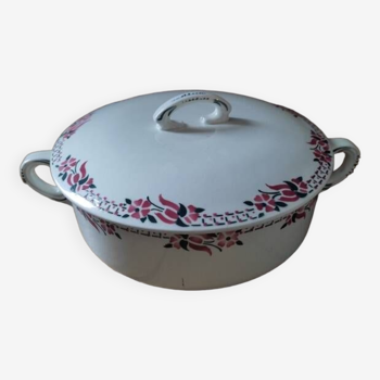 Cabourg ceramic tureen pink flowers