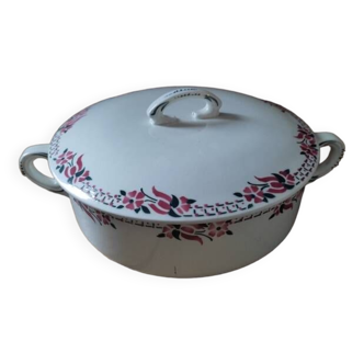 Cabourg ceramic tureen pink flowers