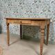 Antique table with turned legs (renovated)